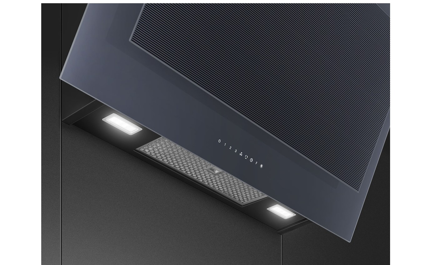 Smeg 90cm Linea Vertical Rangehood (Neptune Grey) KV194G