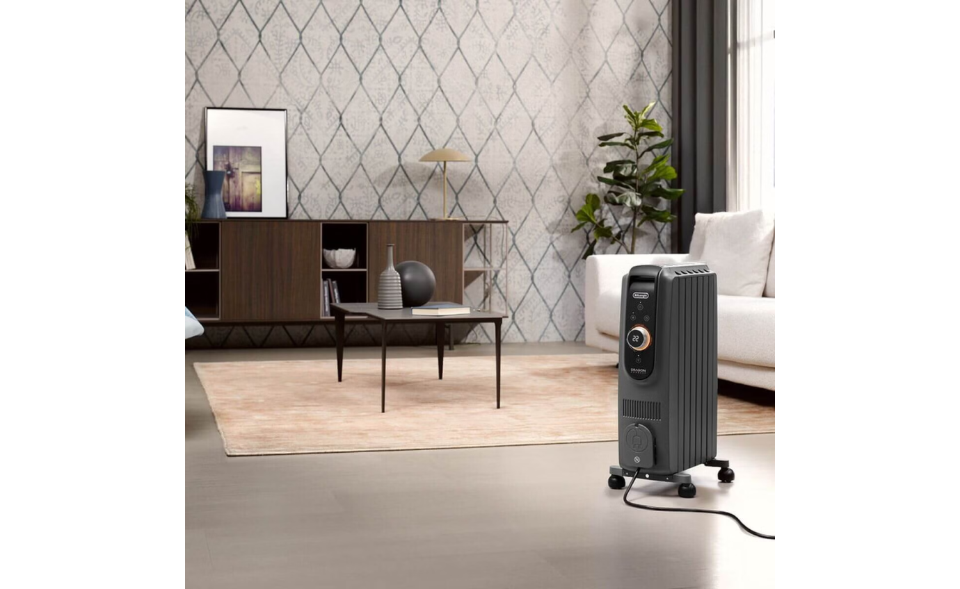 DeLonghi Dragon 5 Pro Connect 1500W Oil Column Heater TRD50615WIFIG