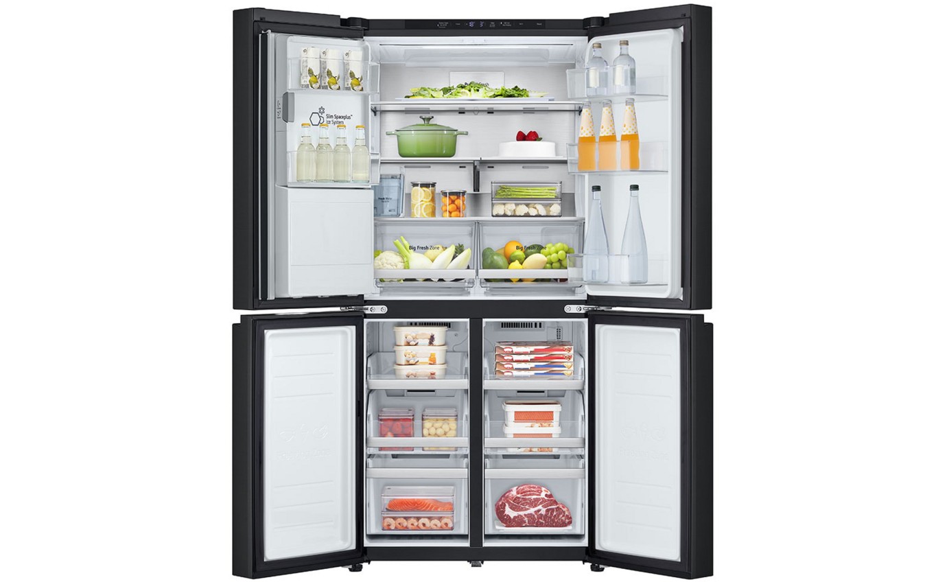 LG 508L Slim French Door Fridge (Matte Black) GFLN500MBL