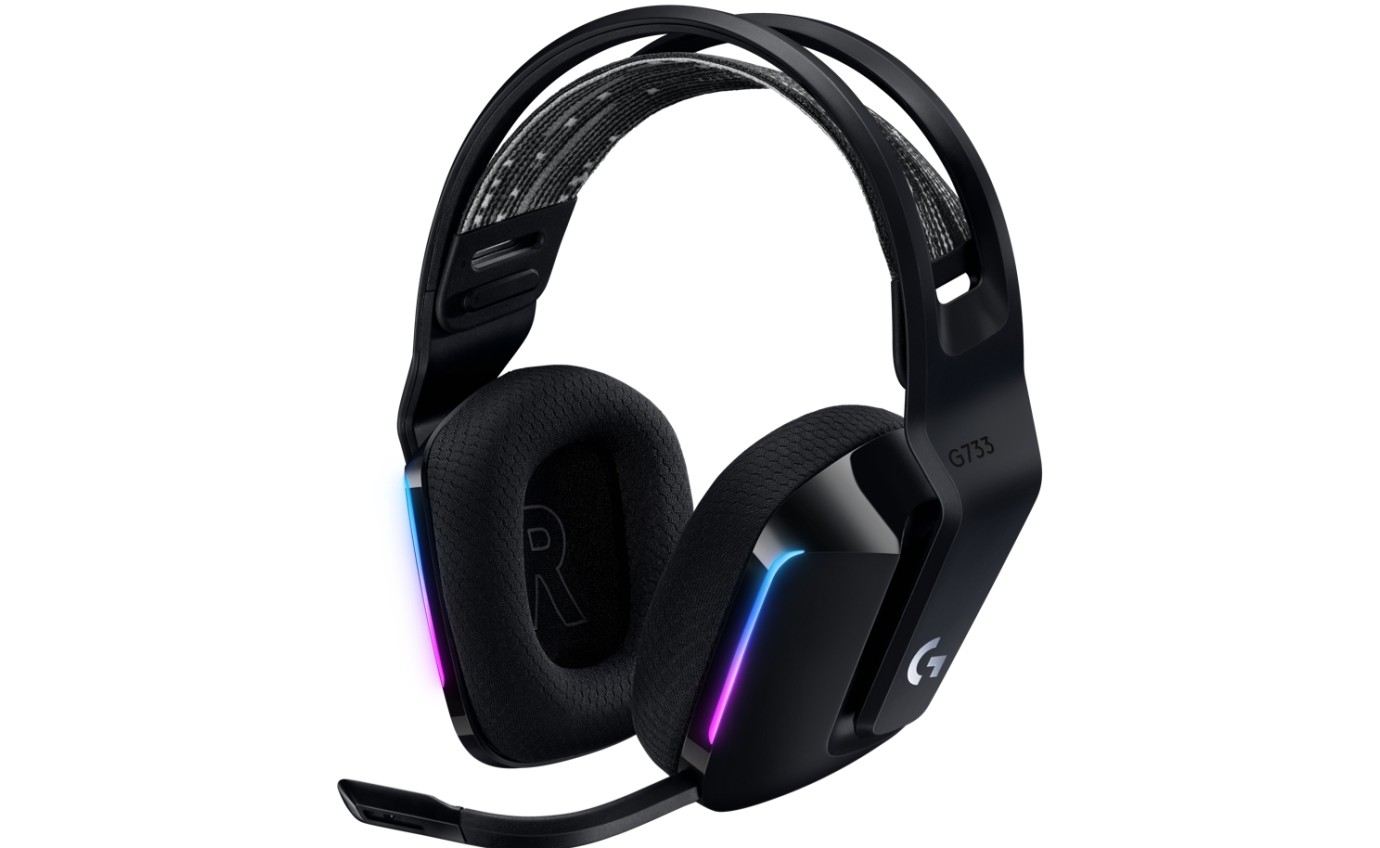 Logitech G G733 Lightspeed Wireless RGB Gaming Headset (Black) 981000867