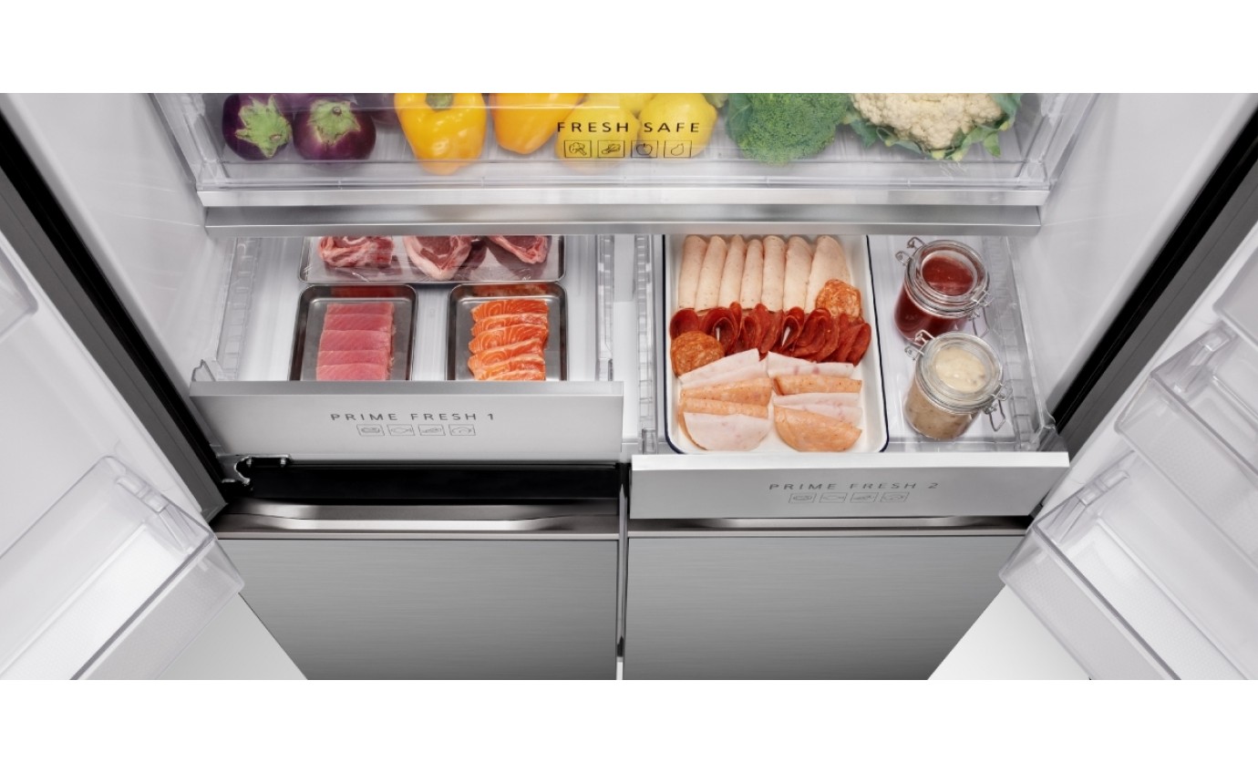 Panasonic 618L PRIME+ French Door Fridge (Matt Silver Hairlines Steel) NRXY680LVSA