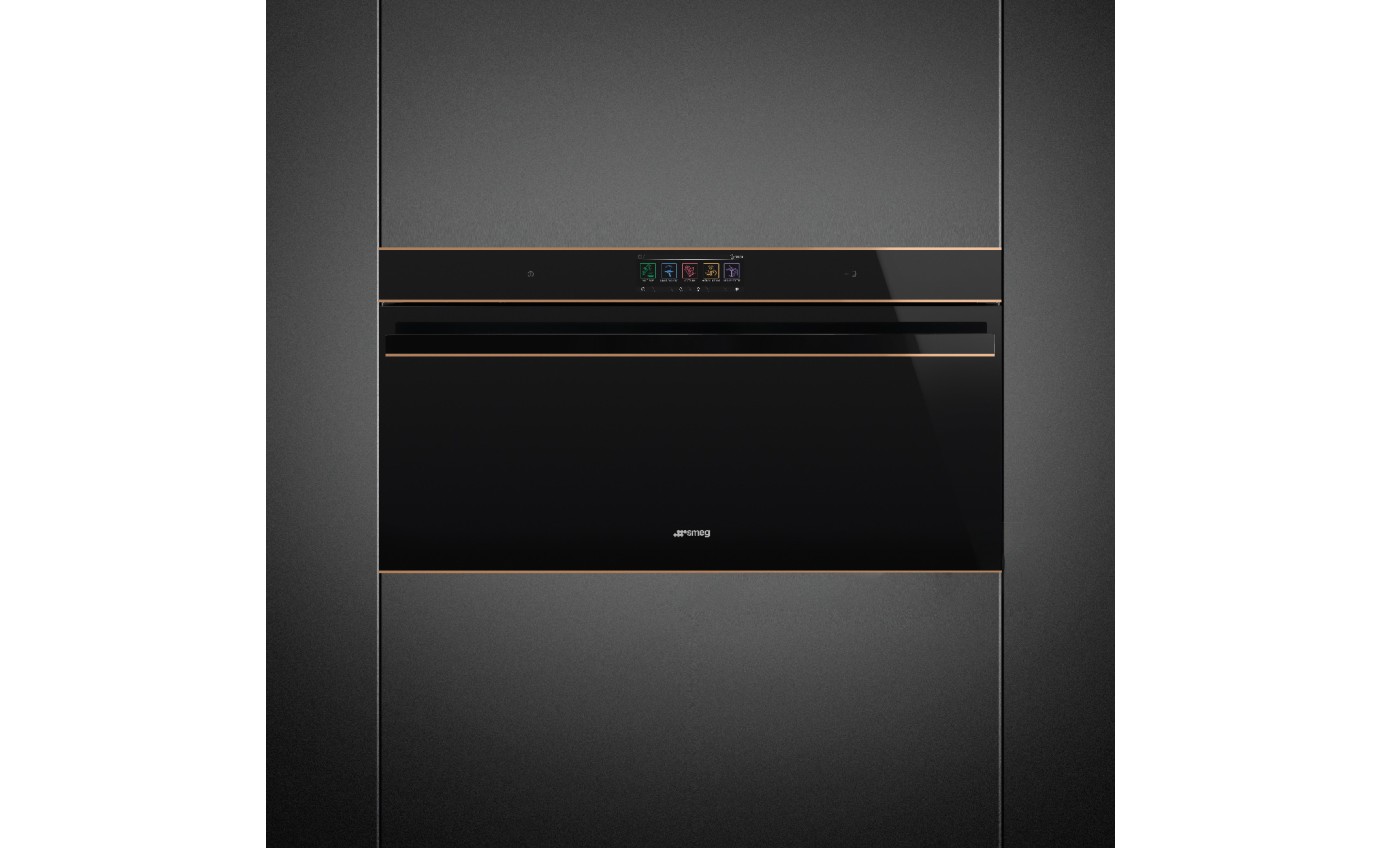 Smeg 90cm Dolce Stil Novo Thermoseal Pyrolytic Oven with Touch Control - Copper SFPR9606WTPNR