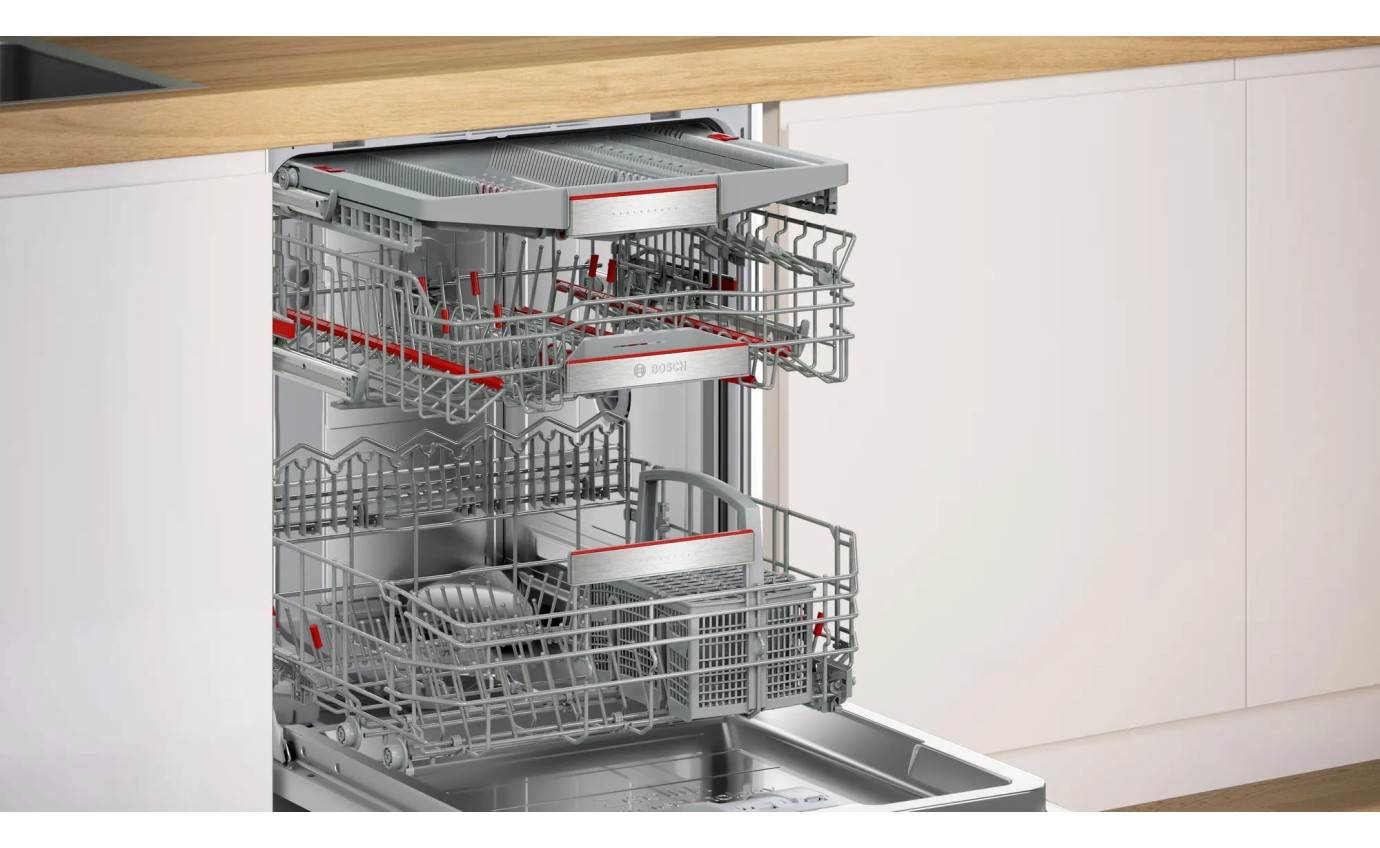 Bosch 60cm Series 8 Built-Under Dishwasher (Anti-fingerprint Brushed Steel) SMU8ZCS01A