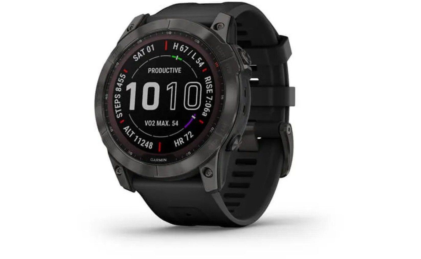 Garmin fenix&reg; 7X Sapphire Solar Edition Smartwatch (Carbon Grey/Black) 0100254112