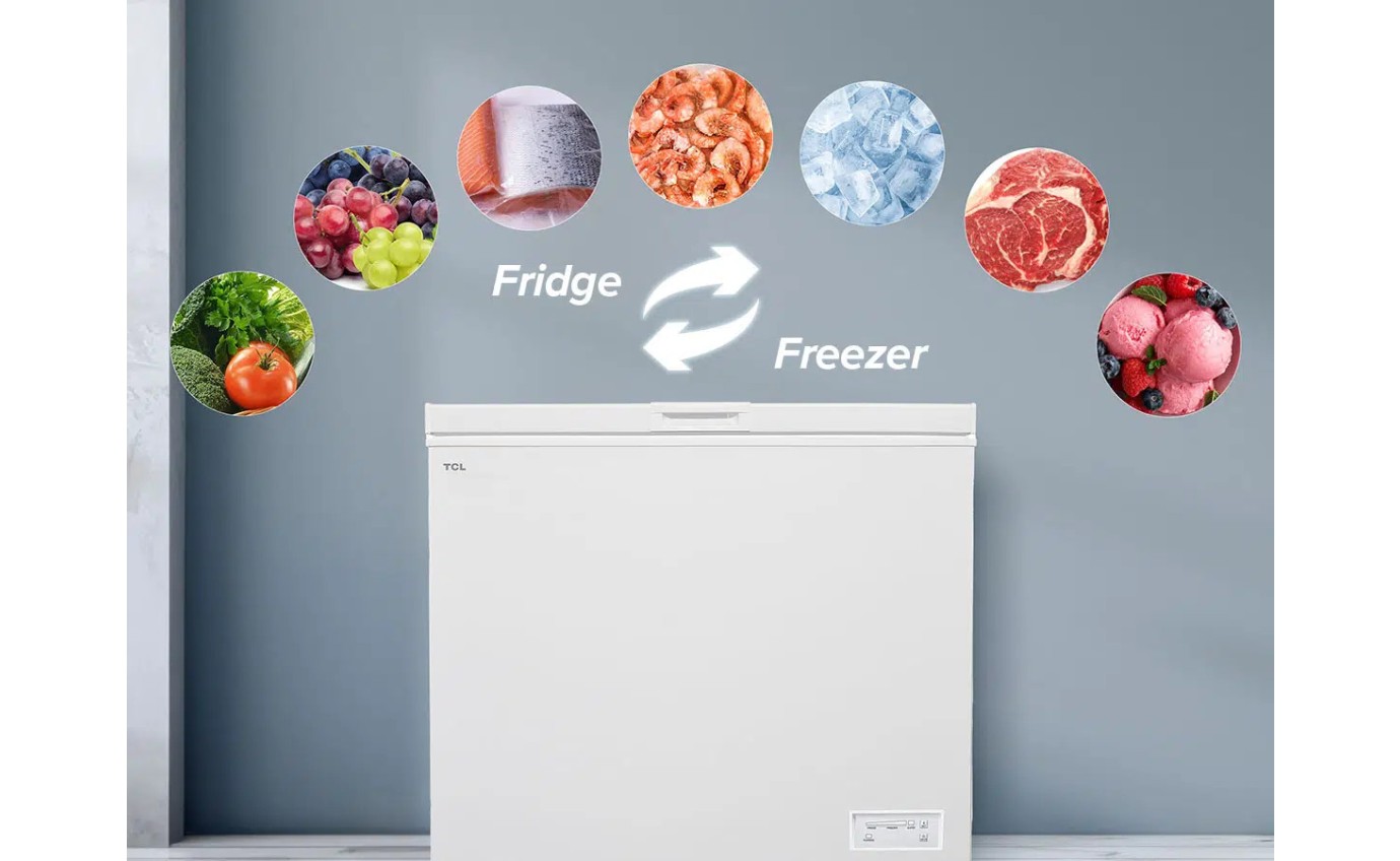 TCL 198L Hybrid Chest Freezer (White) F205CFW