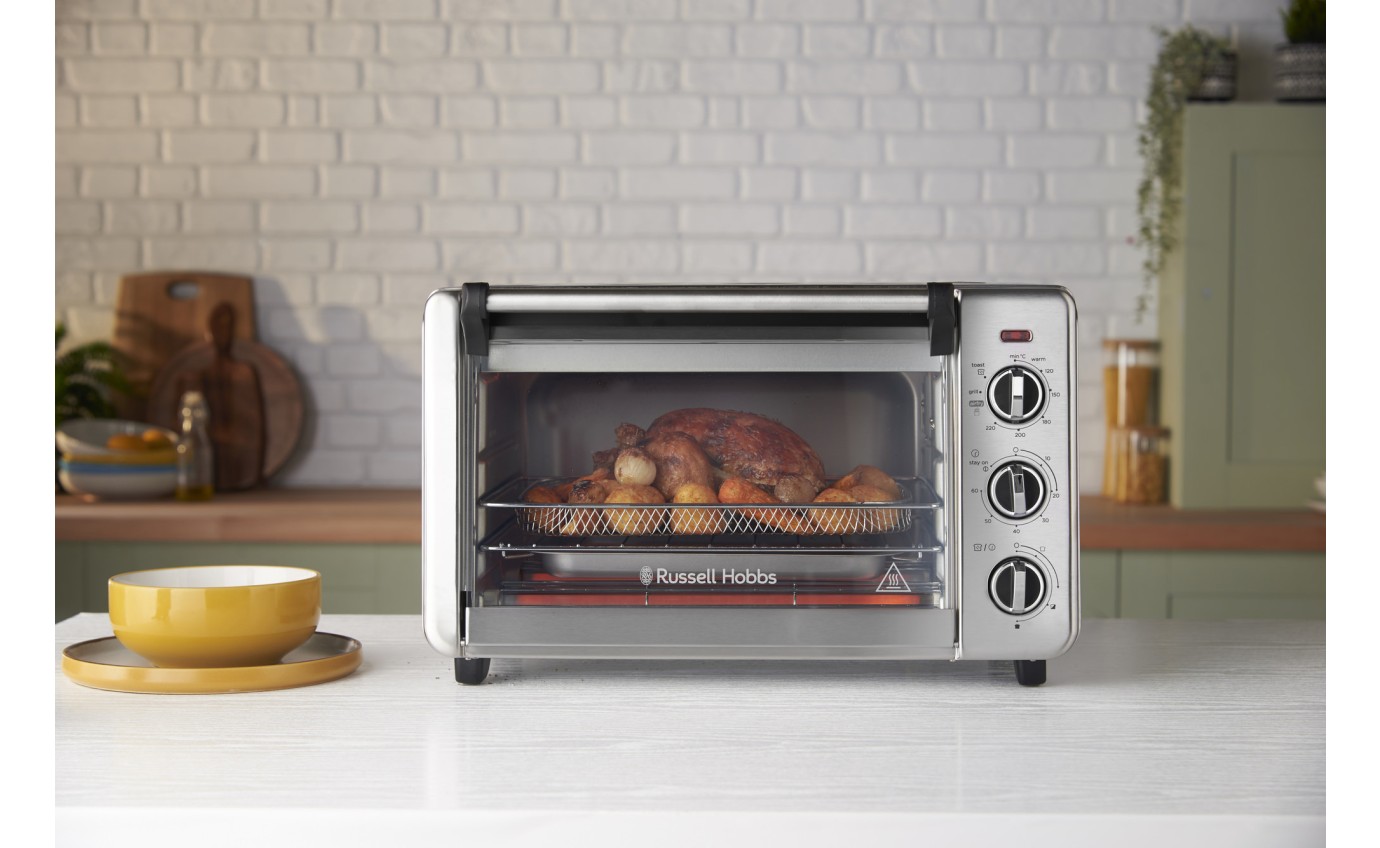 Russell Hobbs Air Fry Crisp 'N Bake Compact Toaster Oven RHTOV25