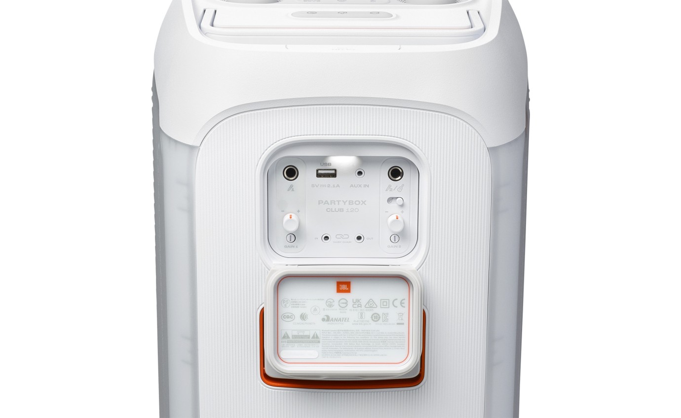 JBL PartyBox Club 120 Portable Speaker (White) JBLPBCLUB120SWAS