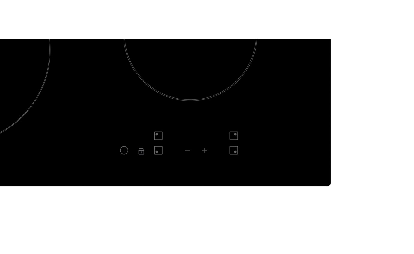 Chef 60cm 4 Zone Ceramic Cooktop CHC644BC