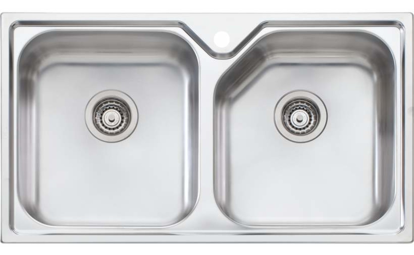 Oliveri Nu-Petite Double Bowl Sink NP6631TH