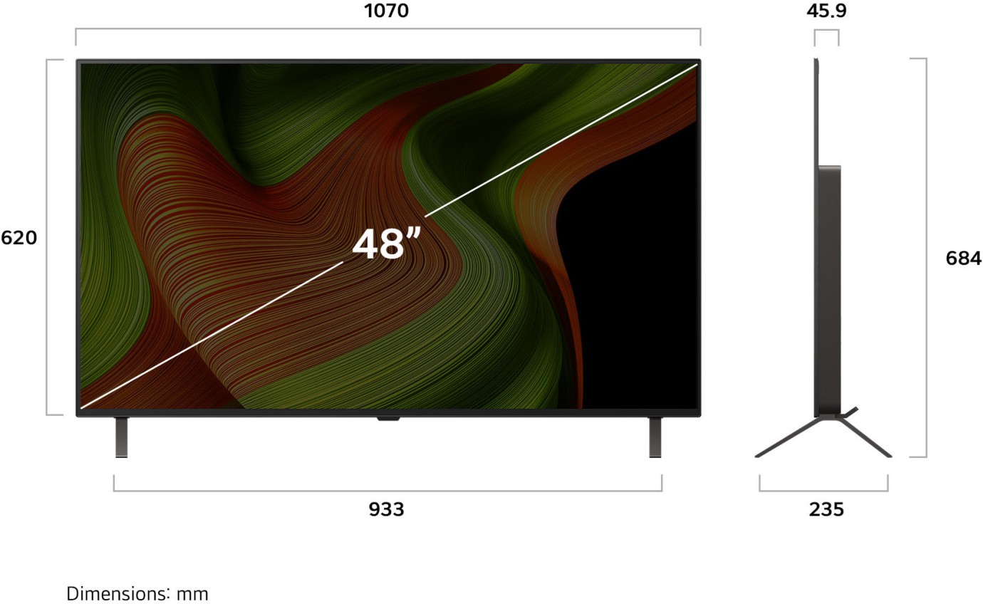 LG 48 inch B5 OLED AI UHD 4K Smart TV OLED48B5PSA