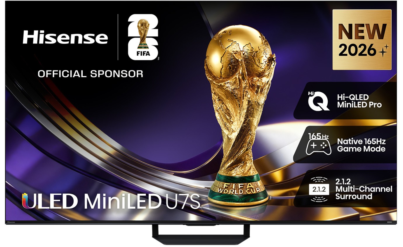 Hisense 55 inch U7S ULED Mini LED 165Hz 4K Smart TV 55U7SAU