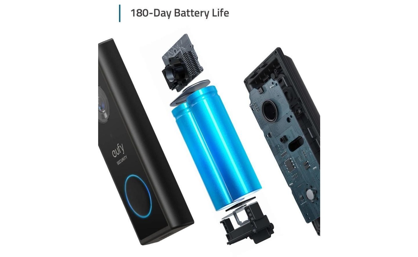 eufy Security Video Doorbell 2K Add-On T8210CW1