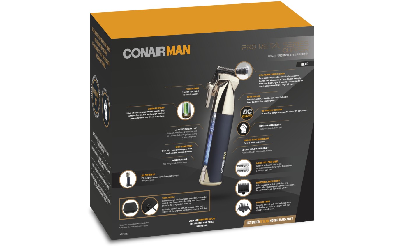 ConairMan Pro Metal Series Clipper VSM7700A
