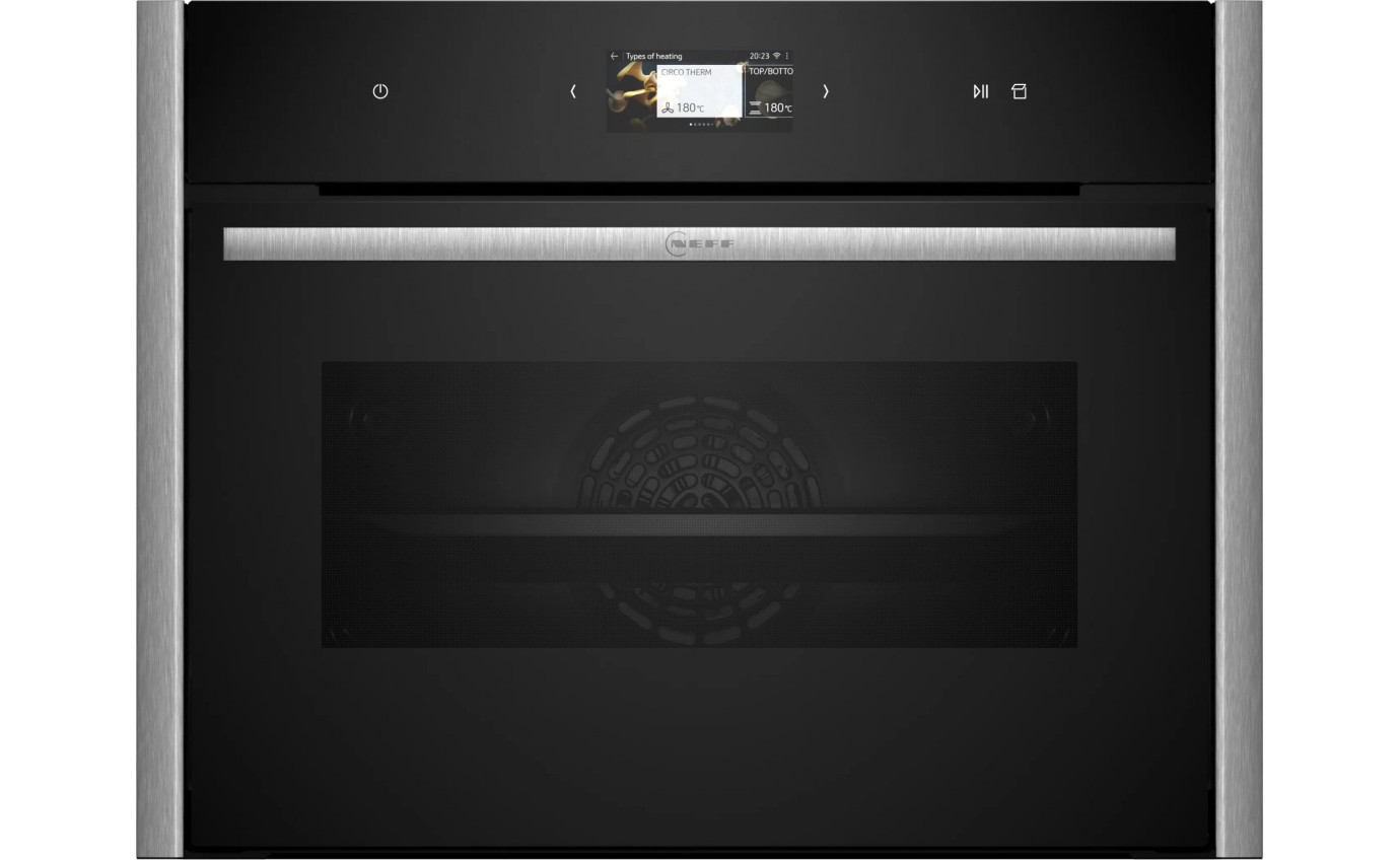 Neff 45cm N 90 Built-in Compact Oven with Steam Function (Metallic Silver) C29FS31Y0AMS