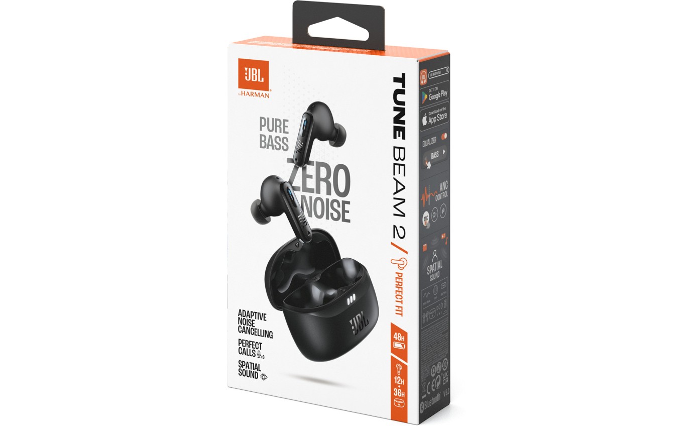 JBL Tune Beam 2 True Wireless Noise Cancelling Earbuds (Black) JBLTBEAM2BLKAS
