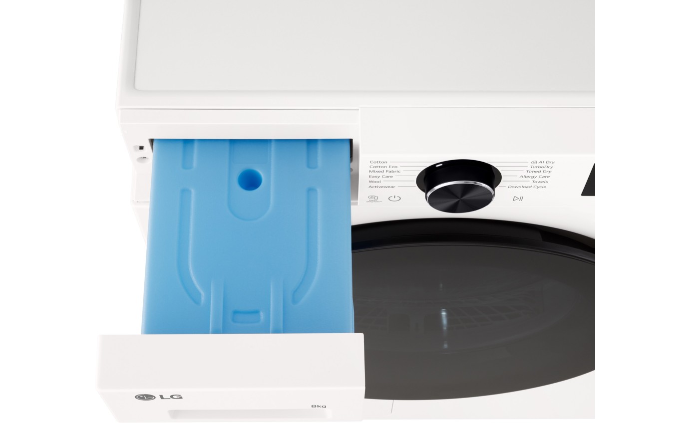 LG 8kg Heat Pump Dryer (White) DXH308W
