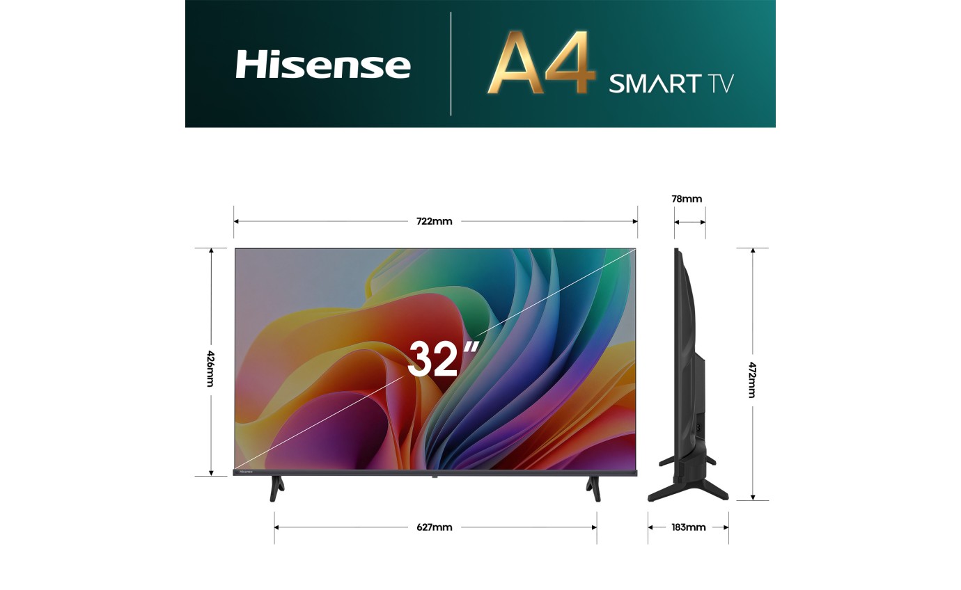 Hisense 32 inch A4S HD Smart TV 32A4SAU