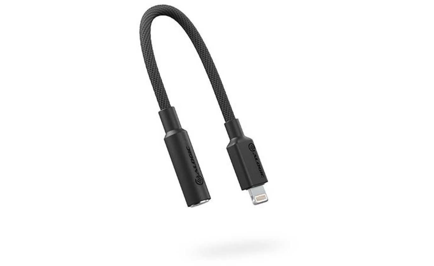 ALOGIC Elements Pro Lightning to 3.5mm Audio Adapter (Black) ELP8P35ABK