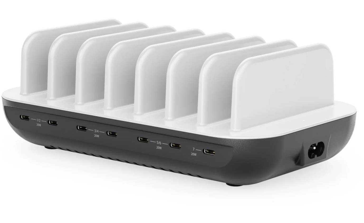 ALOGIC Powerfin 7 Port 80W USB-C Desktop Charging Station SBDCS7