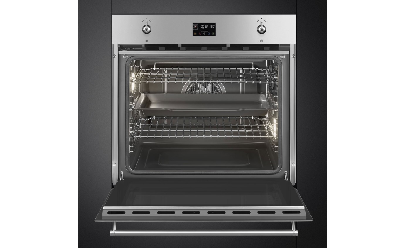 Smeg 76cm Classic Thermoseal Pyrolytic Oven - Stainless Steel SOPA3302TPX