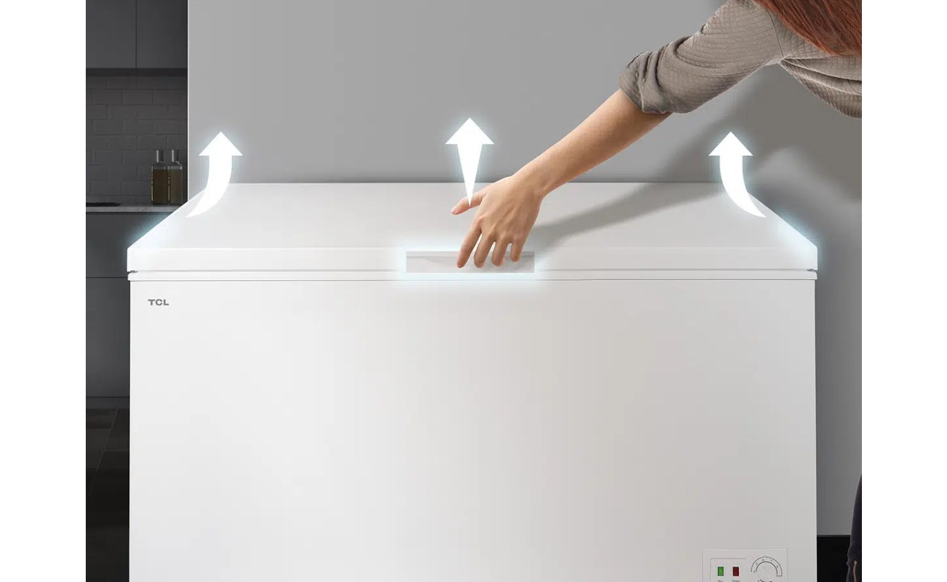 TCL 371L Hybrid Chest Freezer (White) F380CFW