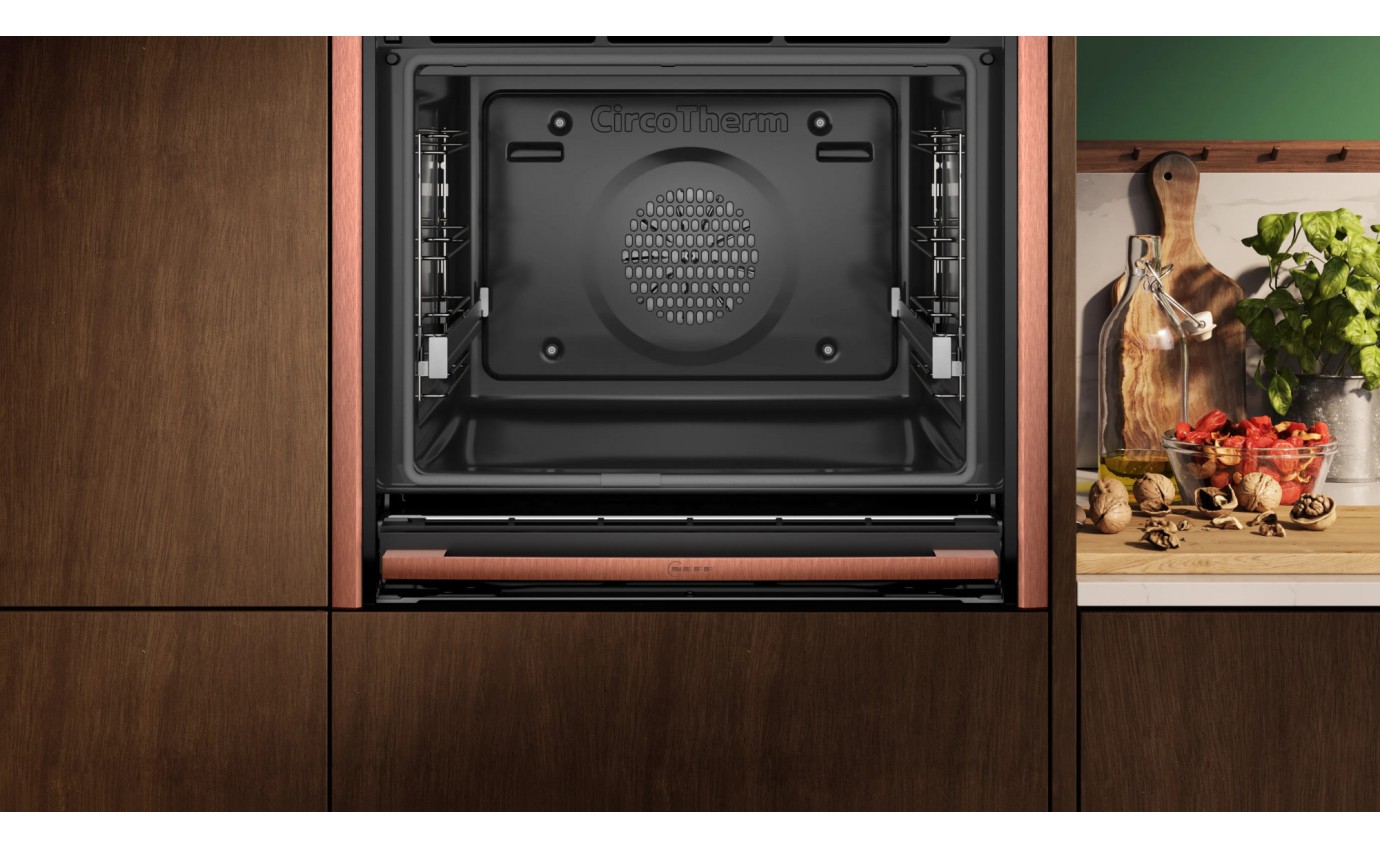 Neff 60cm N 90 Built-in Pyrolytic Oven with Added Steam Function (Metallic Silver) B69VY7MY0AMS