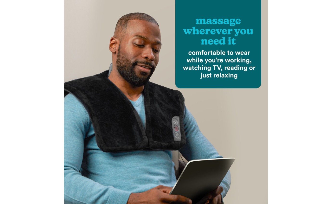 Homedics Comfort Neck & Shoulder Vibration Massager + Heat CMWRP325HAU