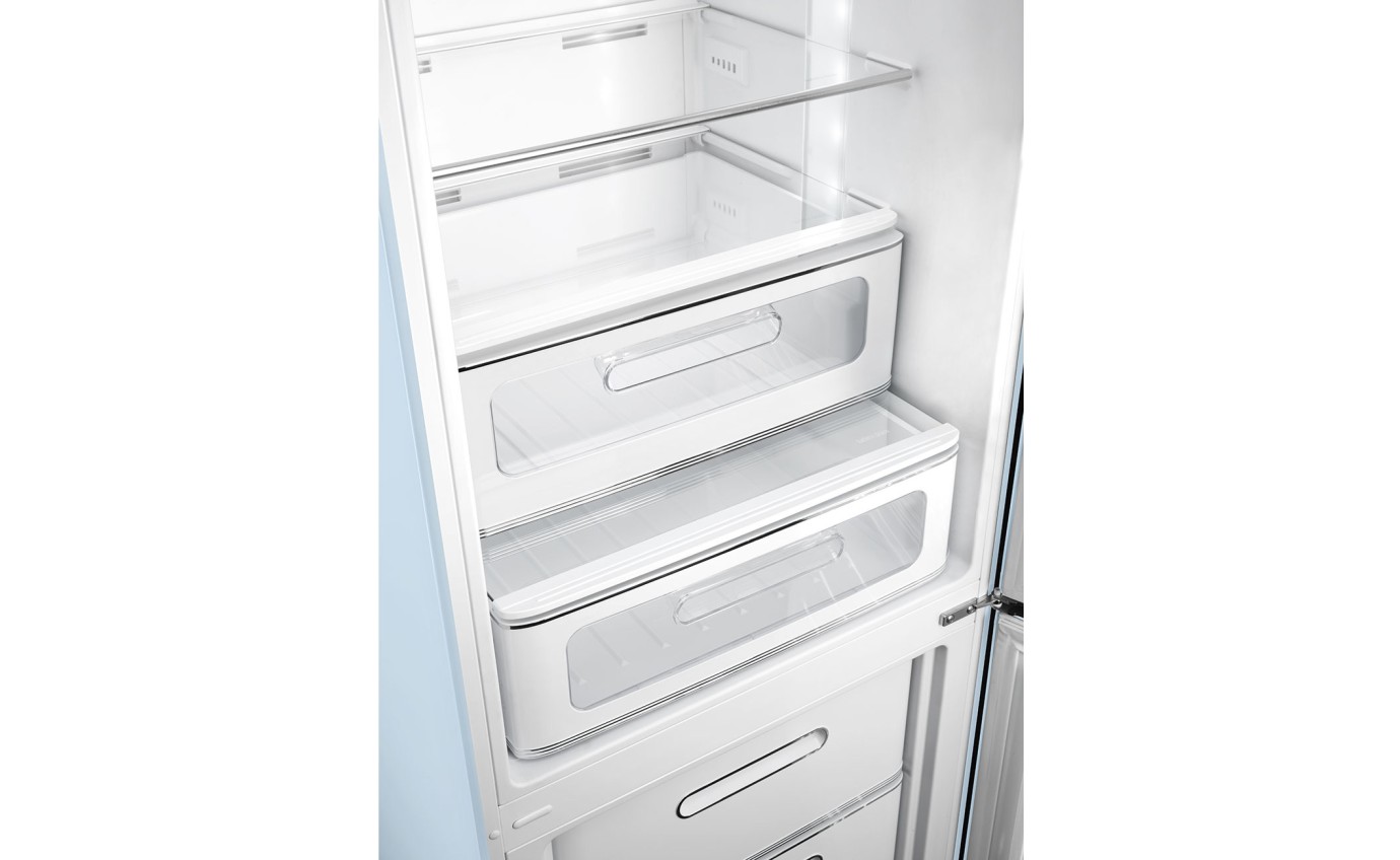 Smeg 331L 50s Style Retro Bottom Mount Fridge (Pastel Blue) FAB32RPB5AU