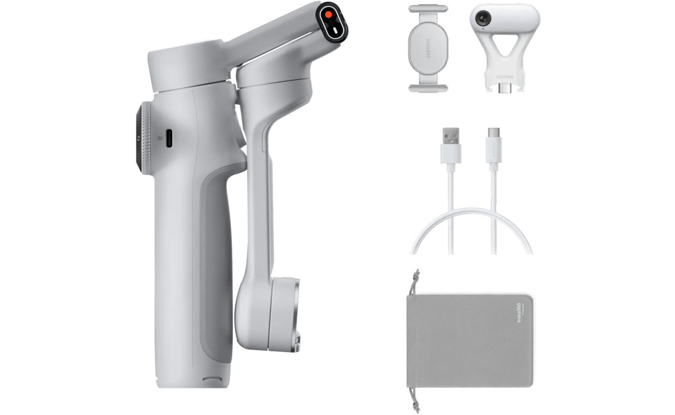 Insta360 Flow 2 AI Tracker Bundle (Stone Grey) INSTAFLOW2AI