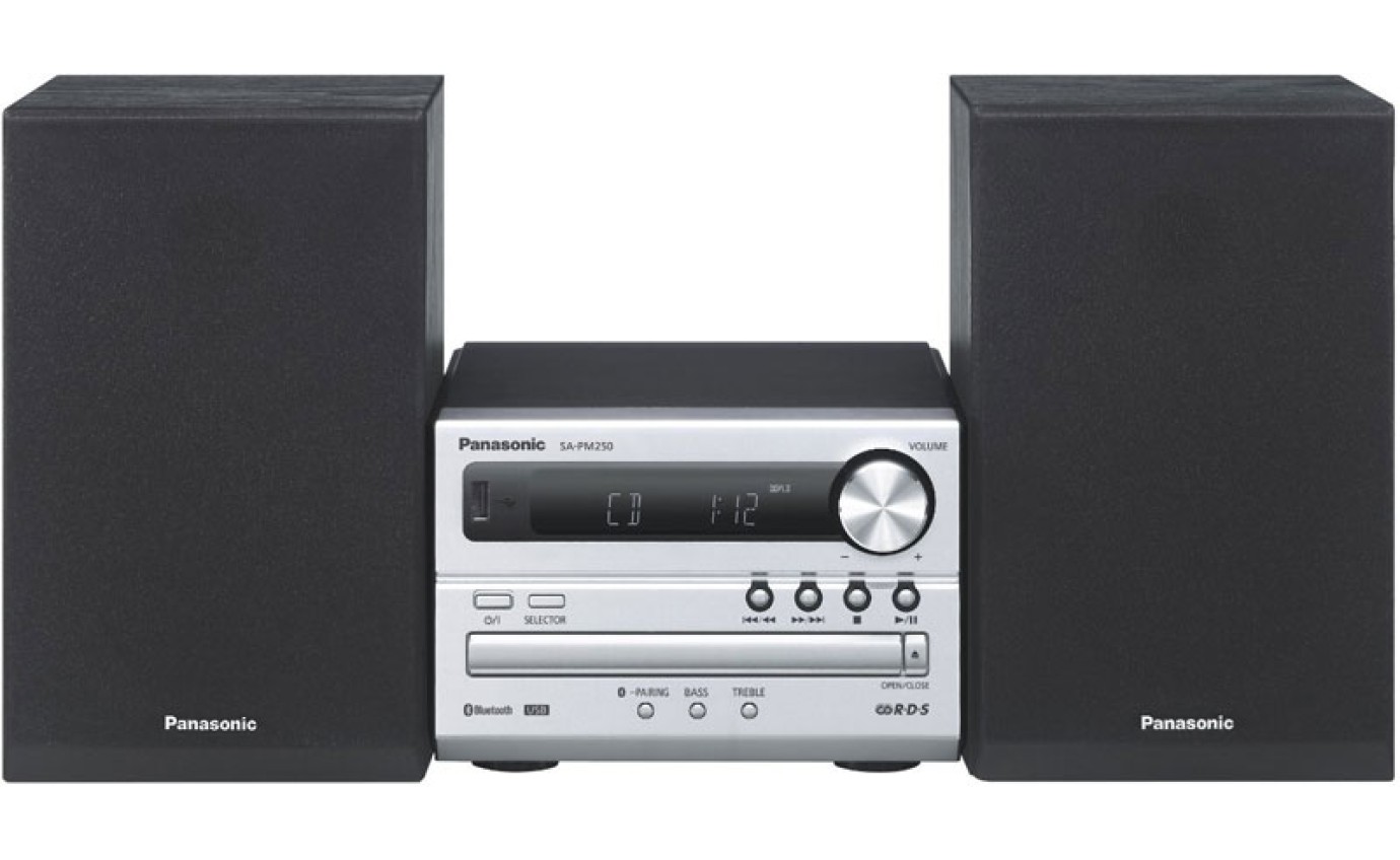 Panasonic 20W CD Micro Hi-Fi System SCPM250GNS