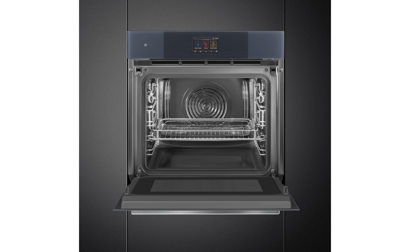 Smeg 60cm Linea Galileo Omnichef Oven with Vapour Clean - Neptune Grey SO6104APG