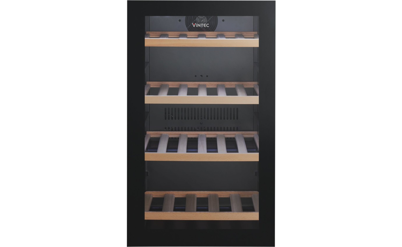 Vintec 35 Bottle Single Zone Wine Cabinet (Black) VWS035SBBX
