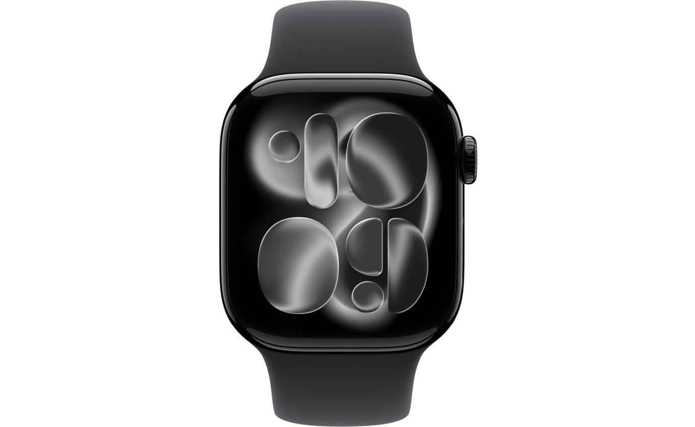 Apple Watch Series 11 GPS 42mm Jet Black Aluminium Case with Black Sport Band (S/M) MEQT4XA