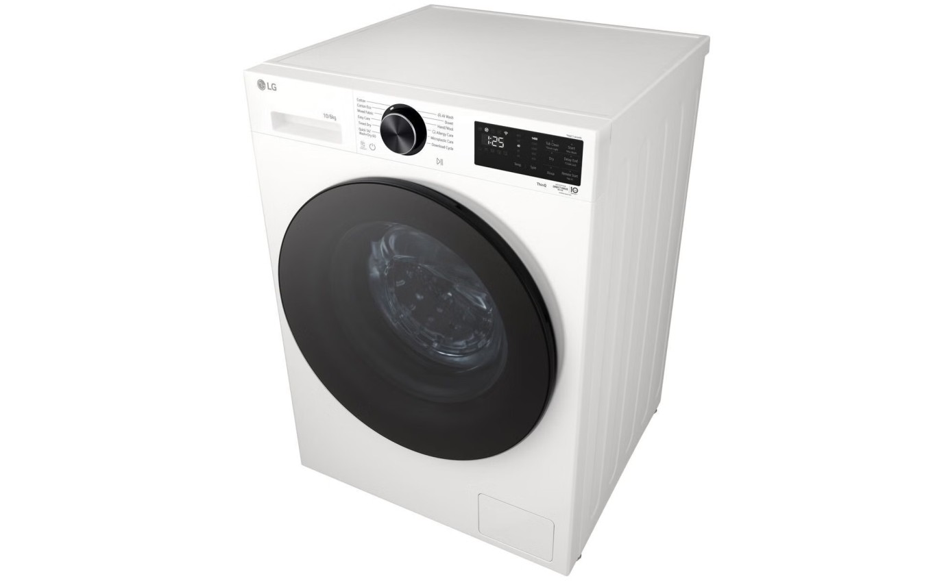 LG 10/6kg Series 3 AI Front Load Wash and Dry Combo (White) WXC31410W