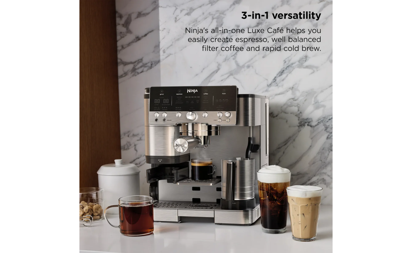 Ninja Luxe Cafe&trade; Premier Espresso Machine (Stainless Steel) ES601