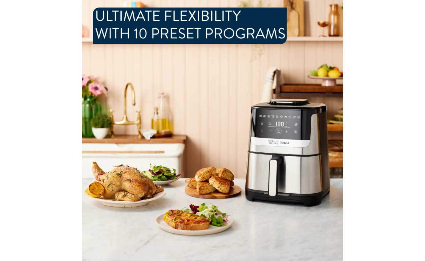 Tefal Jamie Oliver Quiet & Easy Air Fryer EY55JD