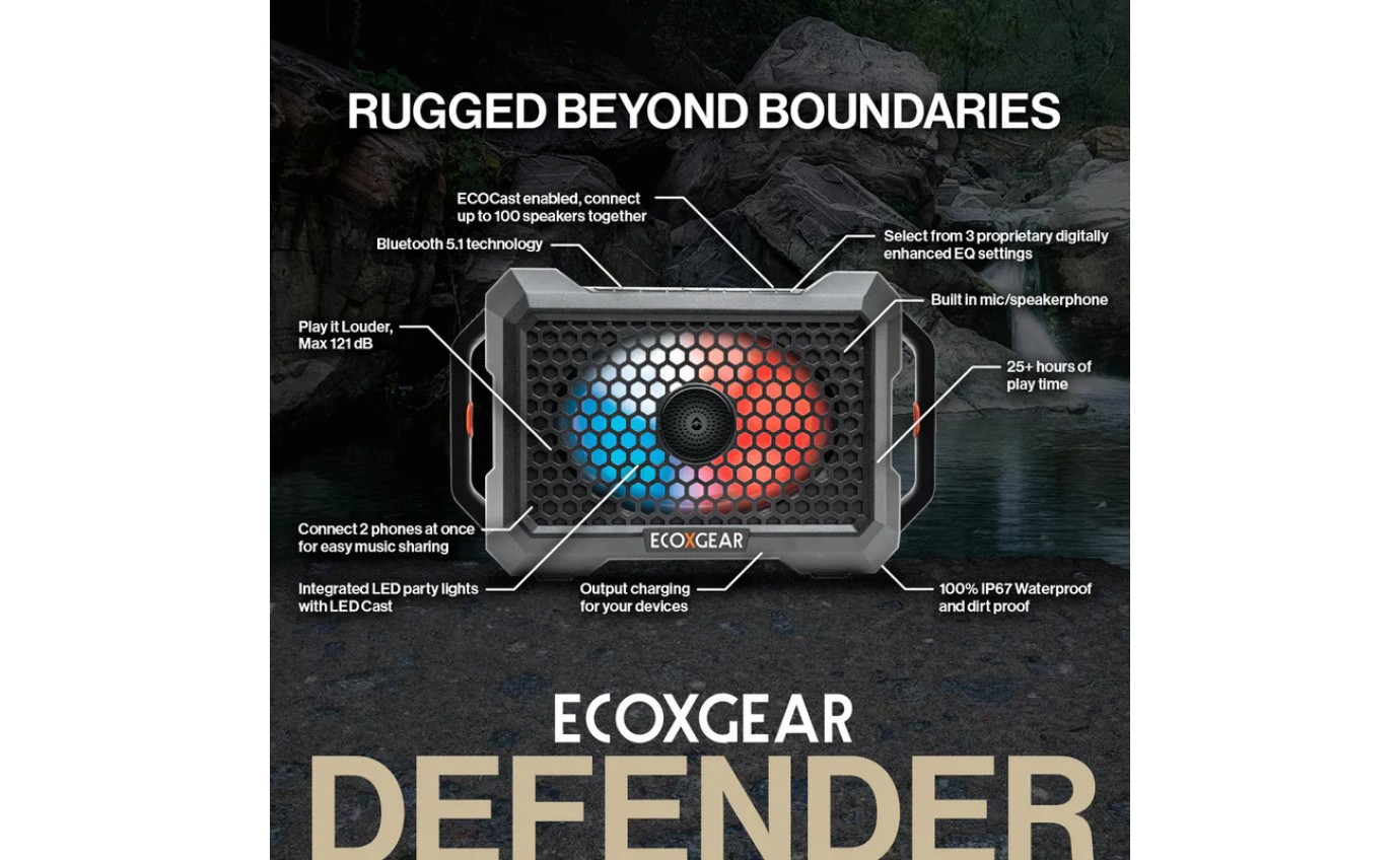 ECOXGEAR DEFENDER IP67 Portable Speaker ECXDE