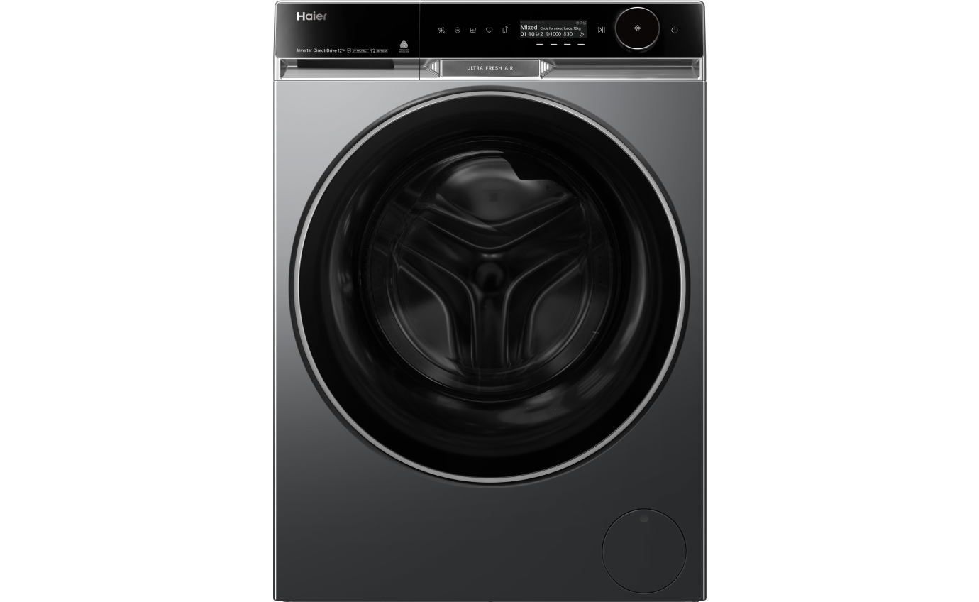 Haier 12kg/8kg 600 Series Combi Front Load Washer Dryer (Black) HWD1280PXB1