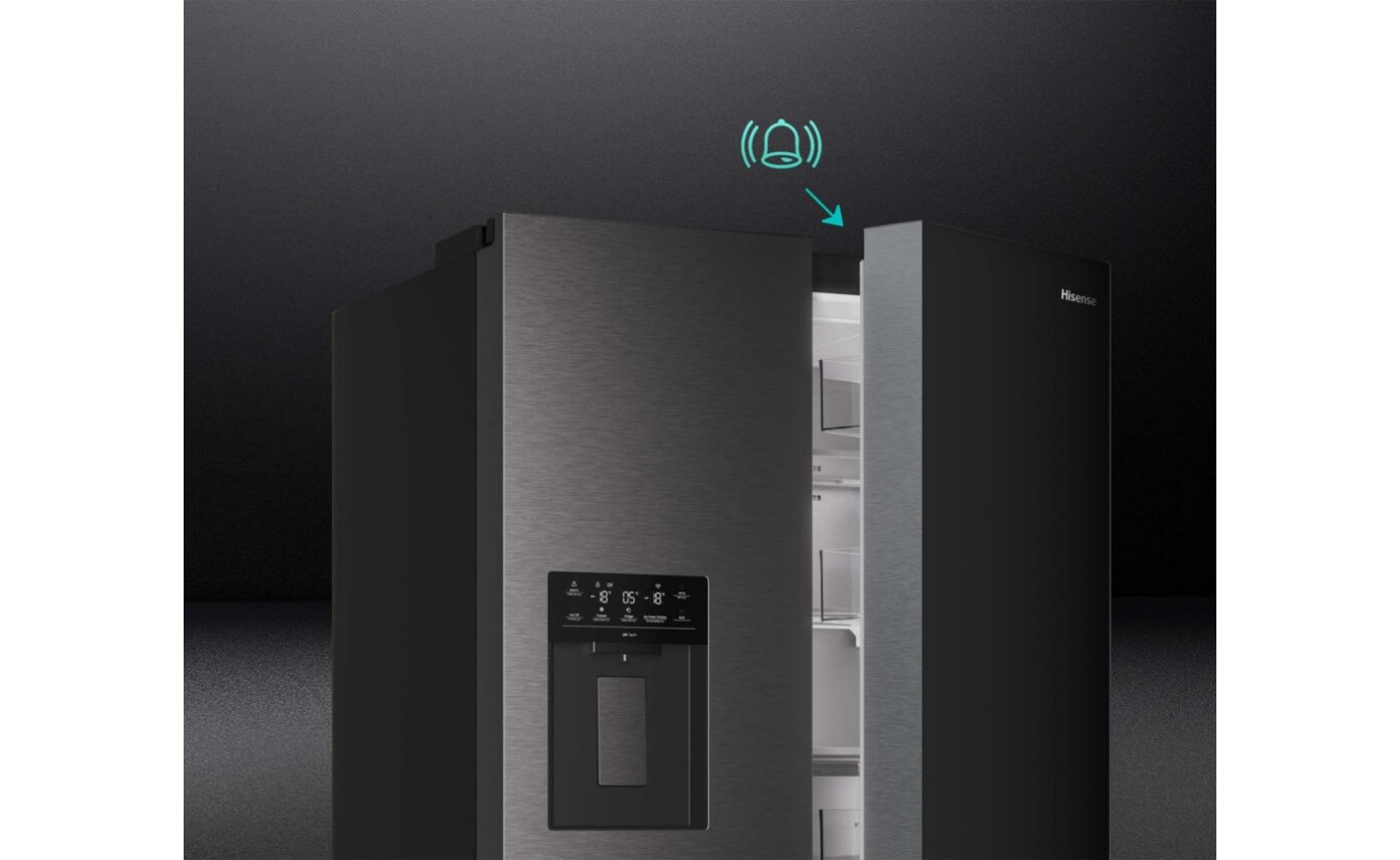 Hisense 640L PureFlex French Door Fridge (Dark Stainless Steel) HRCD640TBW