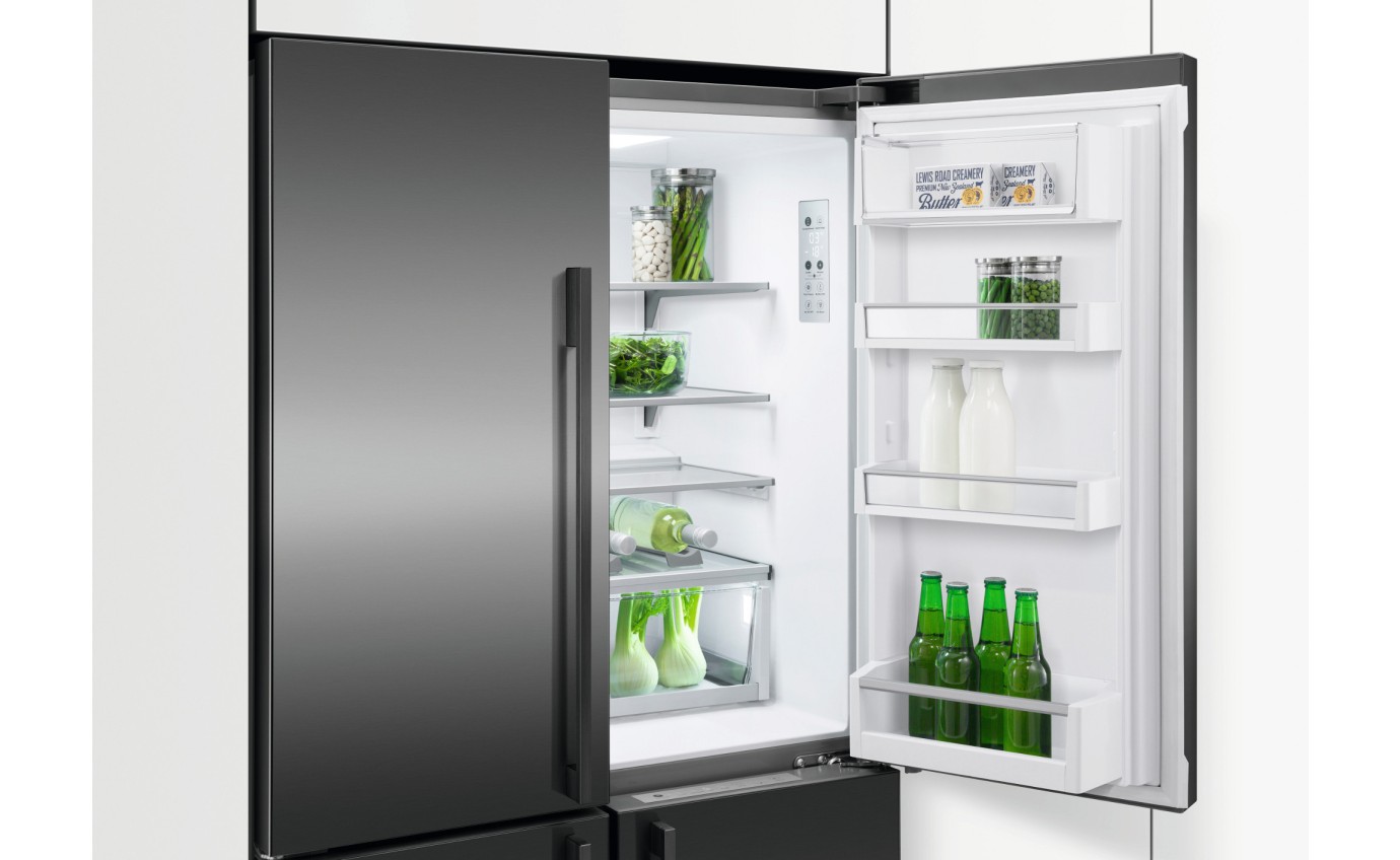 Fisher & Paykel 538L Series 7 Quad Door Refrigerator Freezer, Ice & Water RF605QDUVB2
