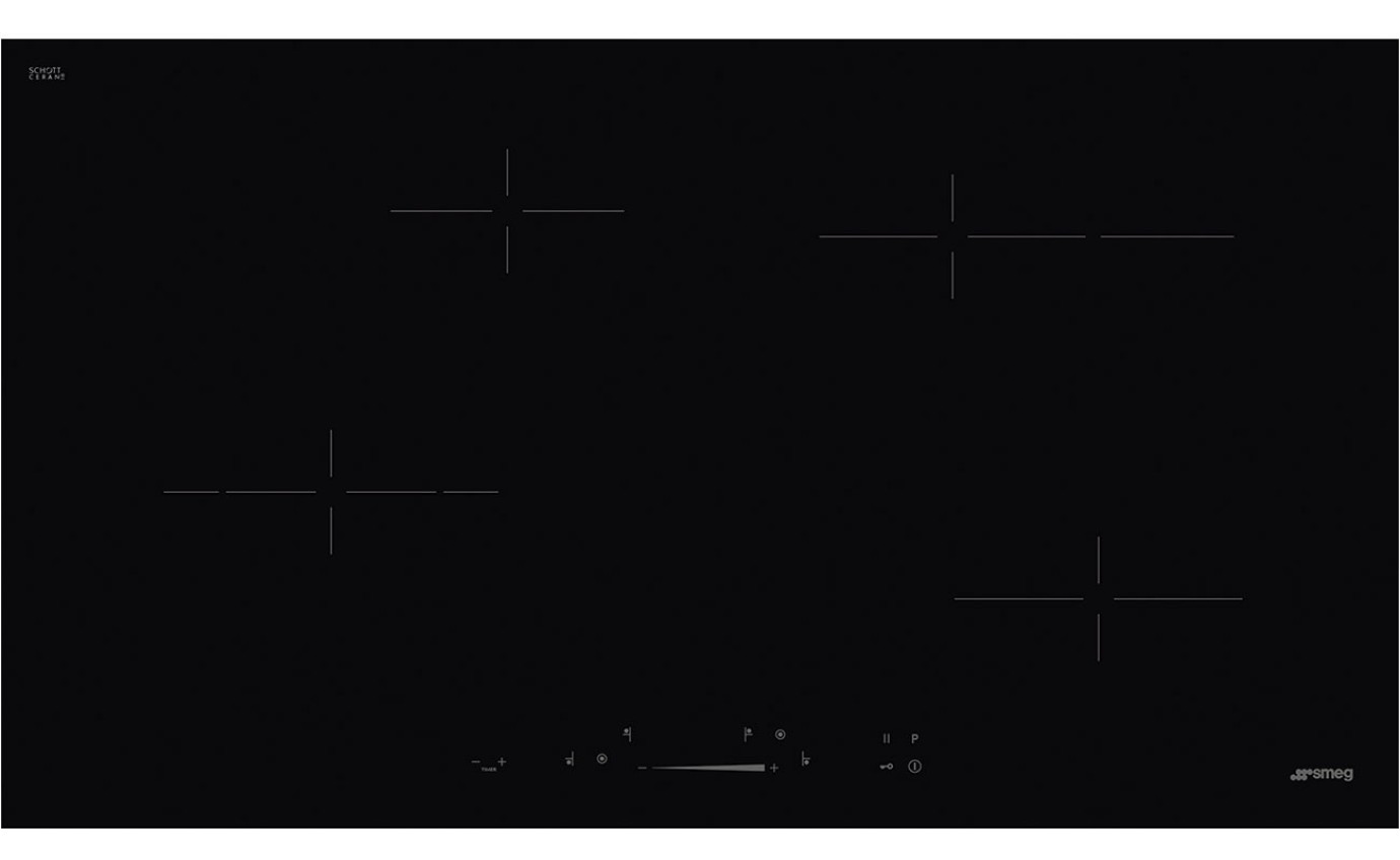 Smeg 90cm Universale Ceramic Hob SE494EMTD