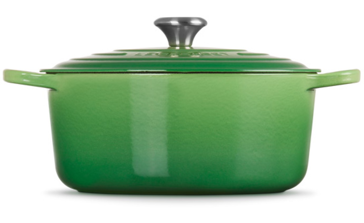 Le Creuset 28cm Cast Iron Round Casserole (Bamboo Green) 21177284082430