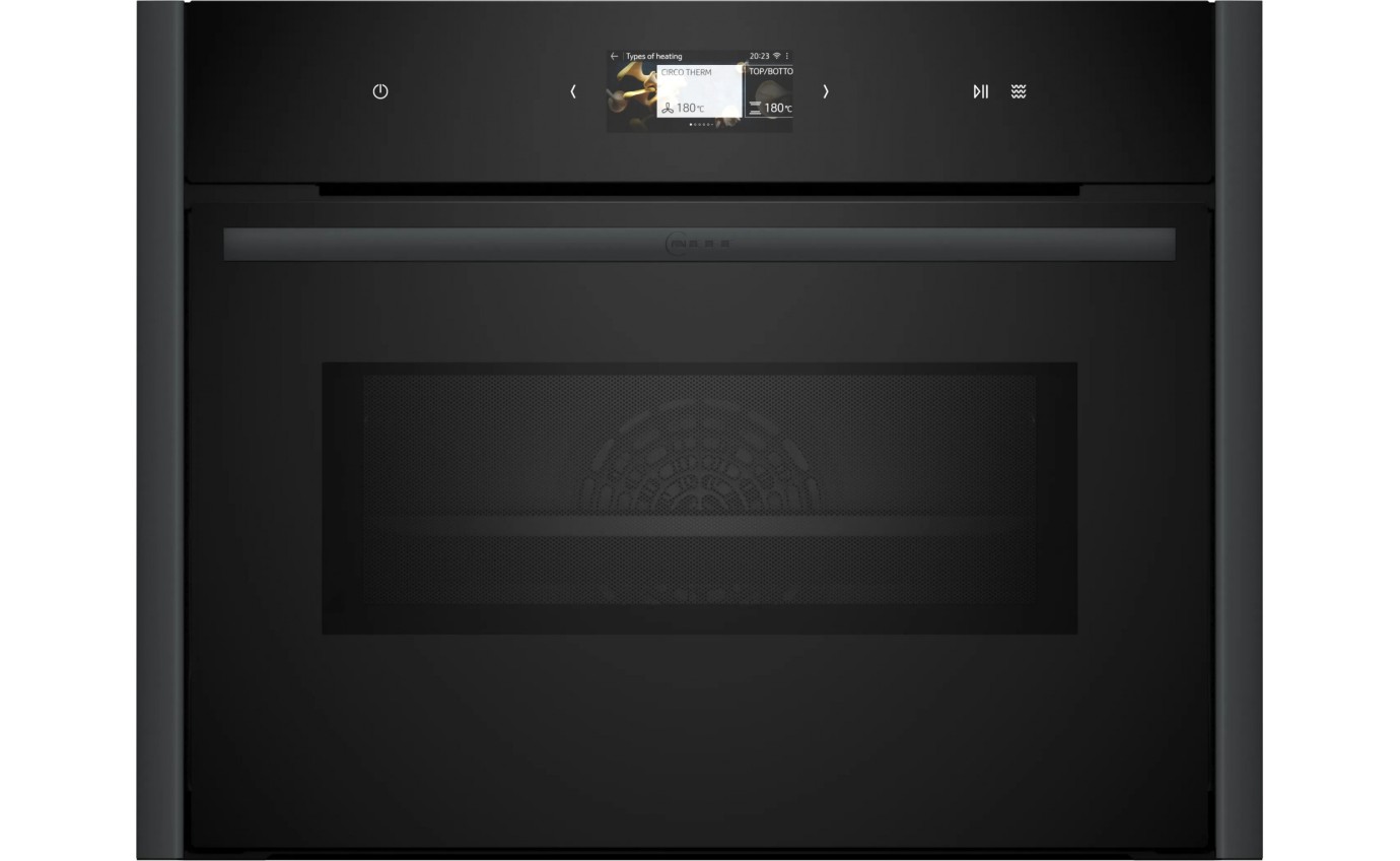 Neff 45cm N 90 Built-in Compact Oven with Microwave Function (Anthracite Grey) C29MS3AY0AG