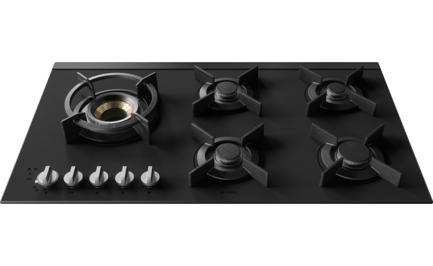 ASKO 90cm Ceramic Glass Gas Hob (Matte Black) HG8954MGD1