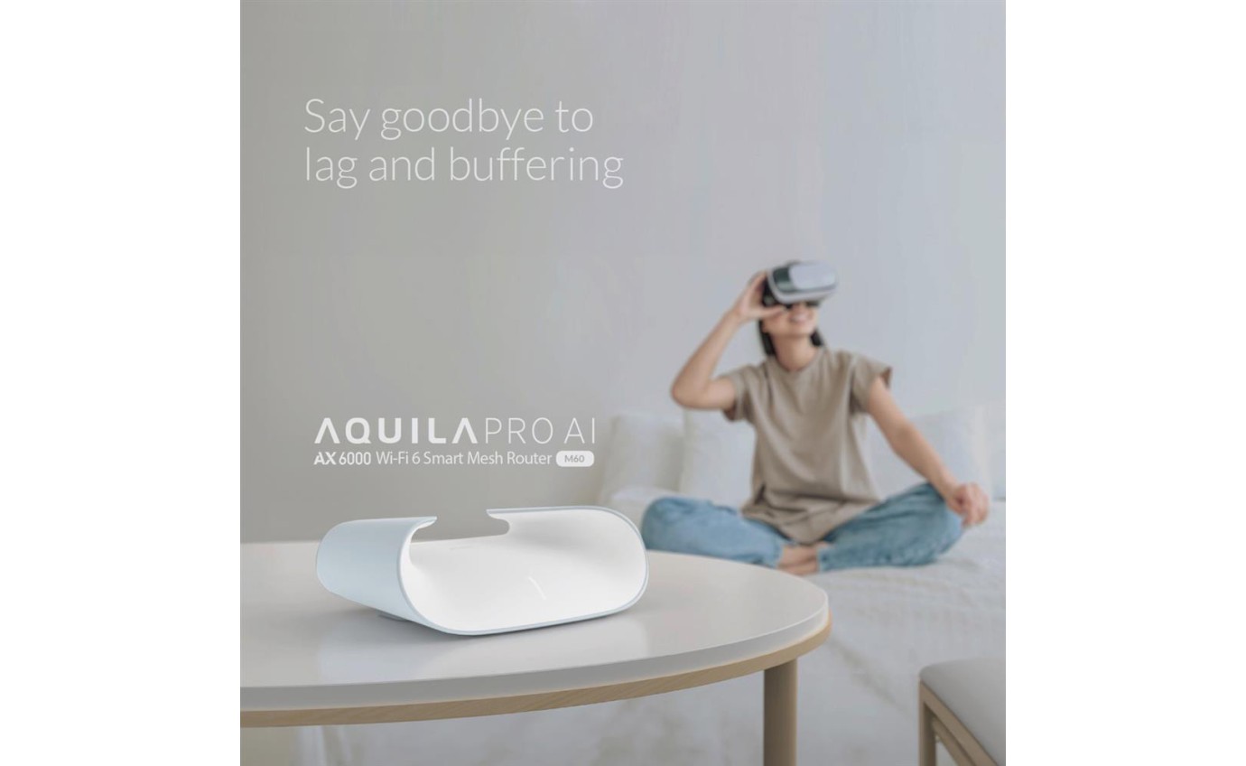 D-Link Aquila Pro AI AX6000 Wi-Fi 6 Smart Mesh Router (2 Pack) M602PK