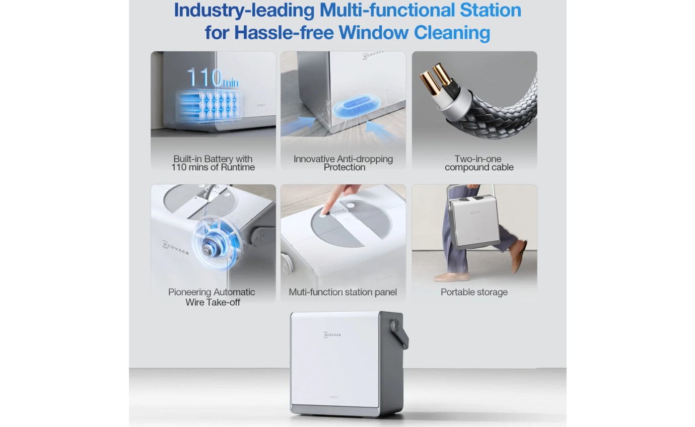 Ecovacs Winbot W2 Pro Omni Window Cleaning Robot WG85111