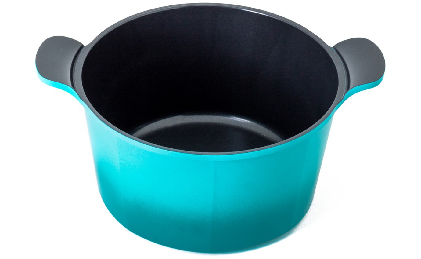 Neoflam 26cm Venn Deep Casserole Induction Turquoise CVD26T