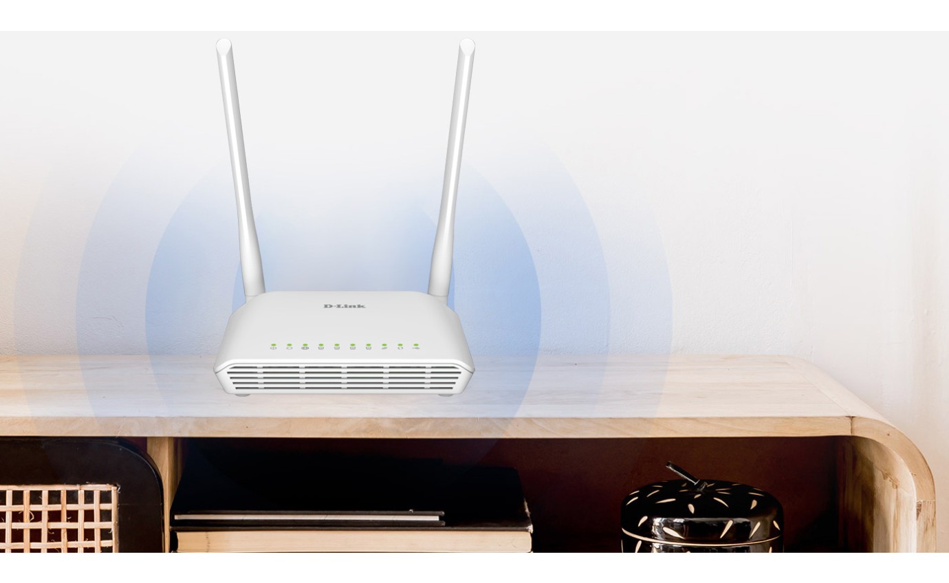 D-Link N300 Wi-Fi 5 VDSL2/ADSL2+ Modem Router DSL226