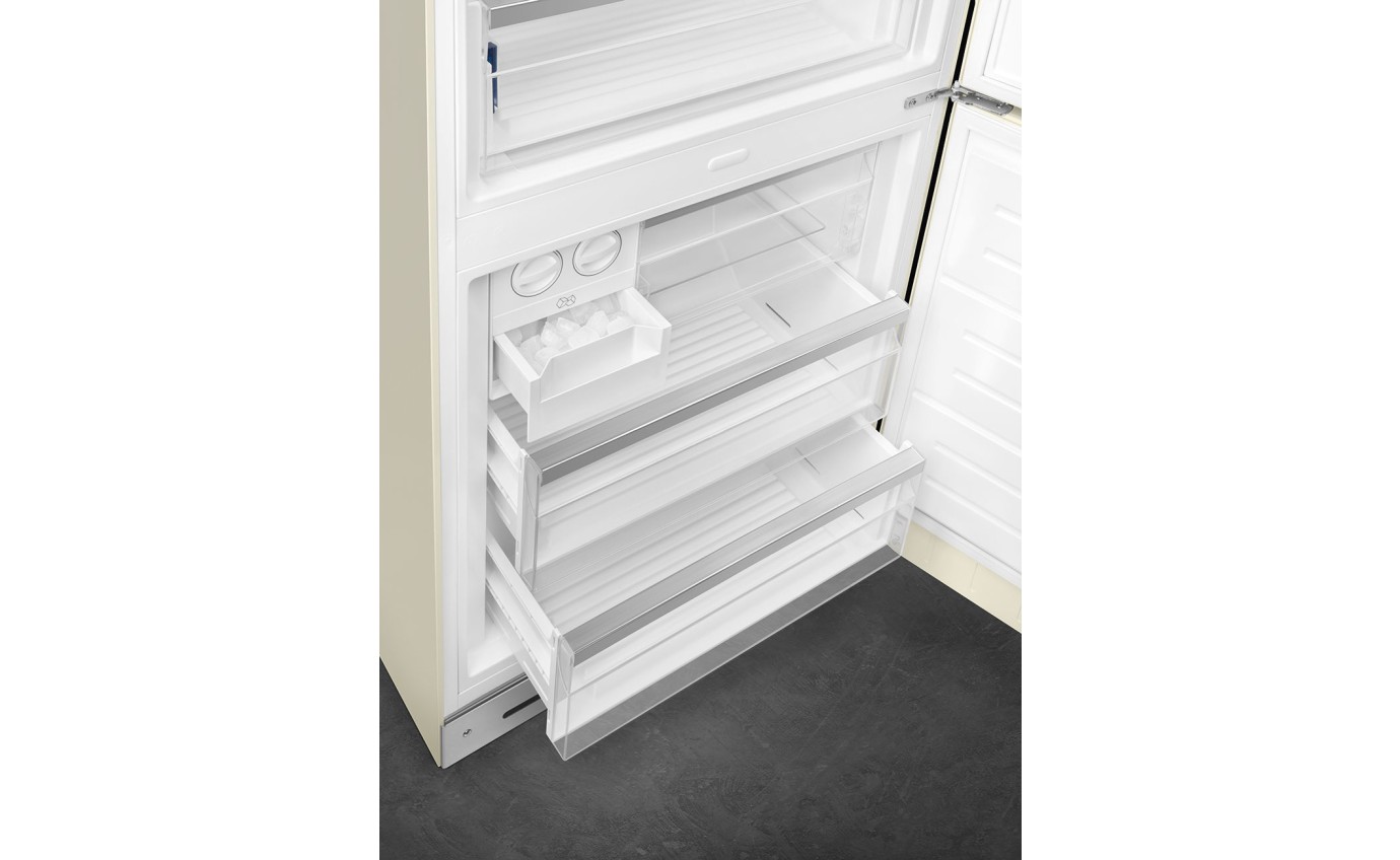 Smeg 481L 50s Style Retro Bottom Mount Fridge (Cream) FAB38RCR5AU