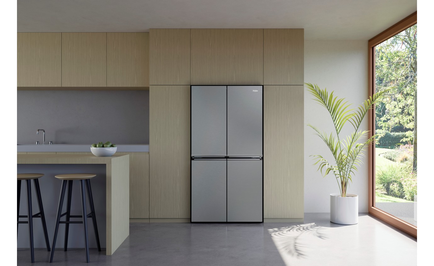 Haier 623L Quad Door Fridge (Satina) HRF680YPS